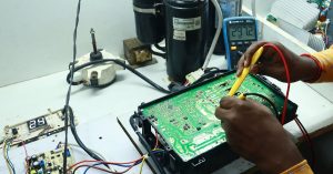 ซ่อมแผงวงจรอิเล็กทรอนิกส์ในอุปกรณ์เครื่องใช้ไฟฟ้าเบื้องต้น