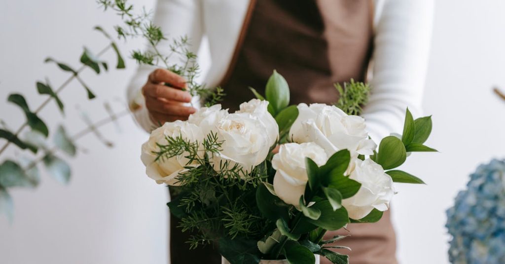 การจัดดอกไม้สดเพื่องานอาชีพ