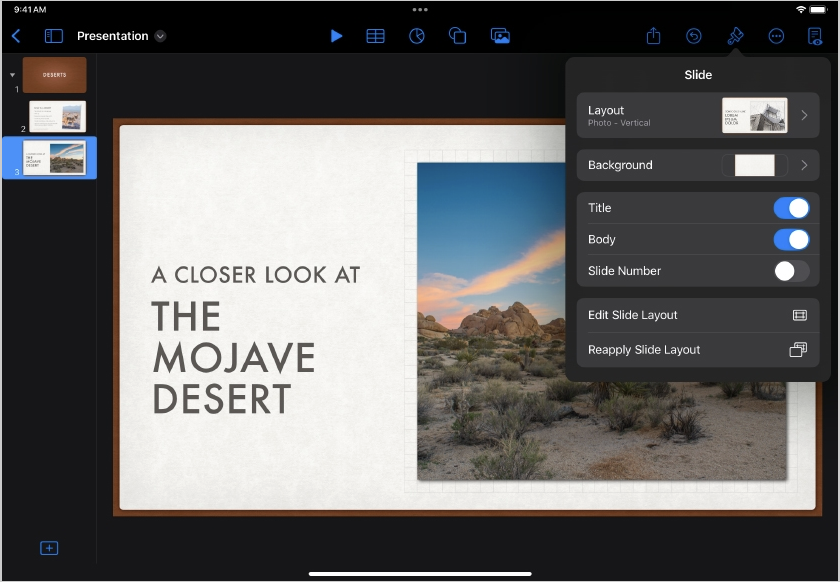 การสร้างสไลด์ที่ดึงดูด